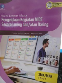 Image of Pengelolaan Kegiatan MICE Secara Luring dan/atau Daring (Usaha Layanan Wisata)