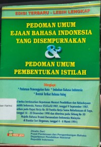 Pedoman Umum Ejaan Yang Disempurnakan & Pedoman Umum Pembentukan Istilah